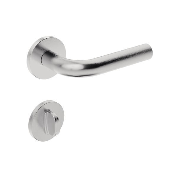 IX310 - Broca 55 - Inox Escovado - Roseta Redonda - WC