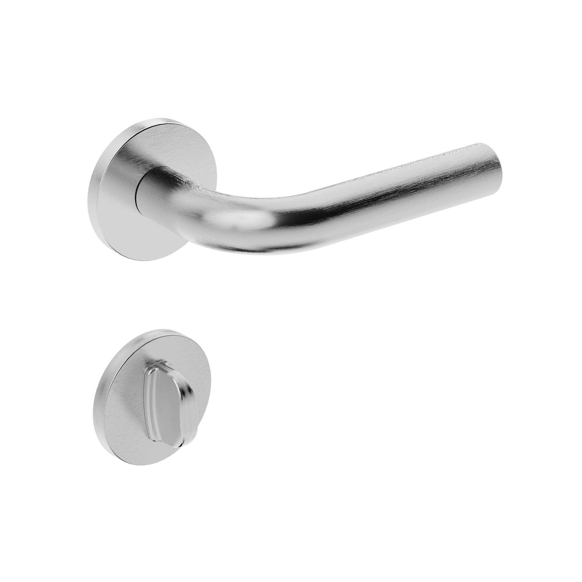 IX310 - Broca 55 - Inox Escovado - Roseta Redonda - WC