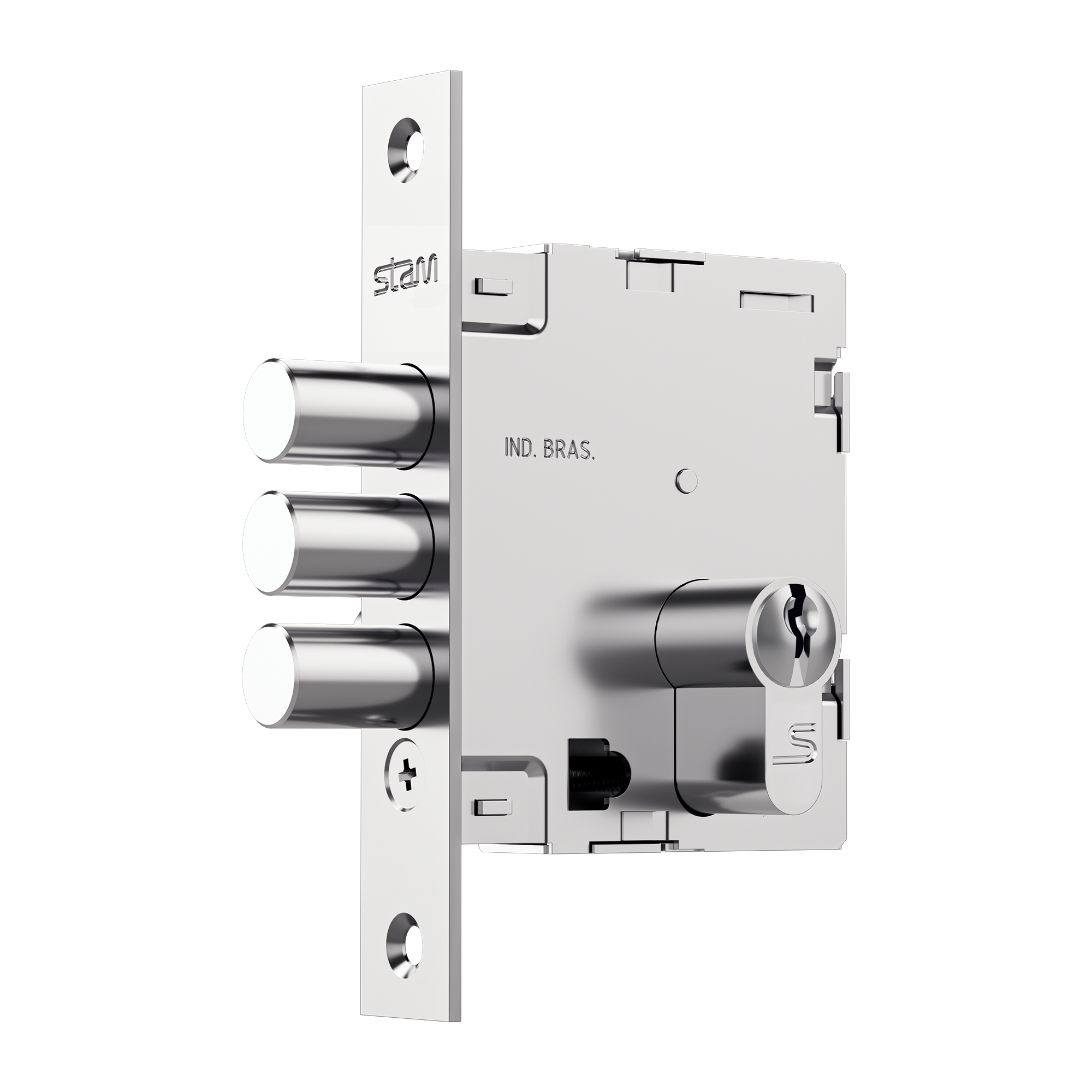 Maquina Auxiliar 5000 3 Pinos - Externa Multiponto - Inox Polido - img01